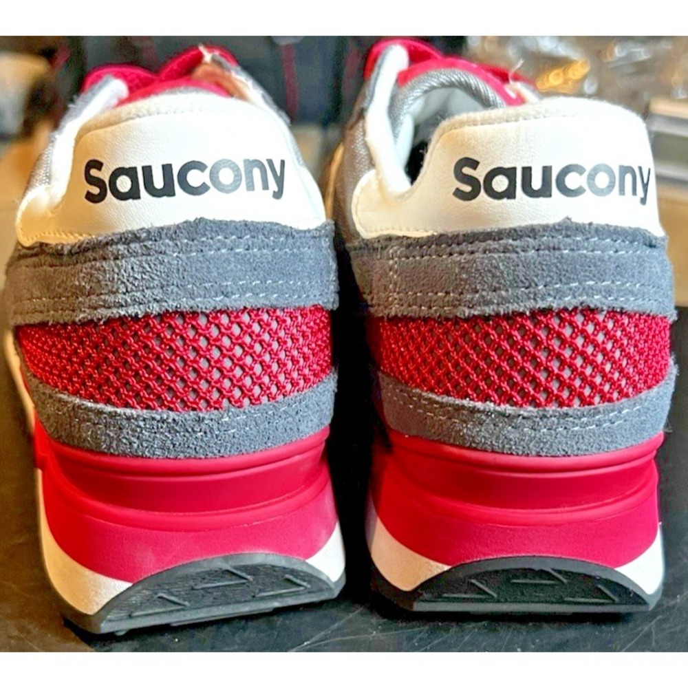 Saucony Shadow Original Sneakers (S1108-843) Women's Size 10 Running Gray/Pink - Picture 8 of 13